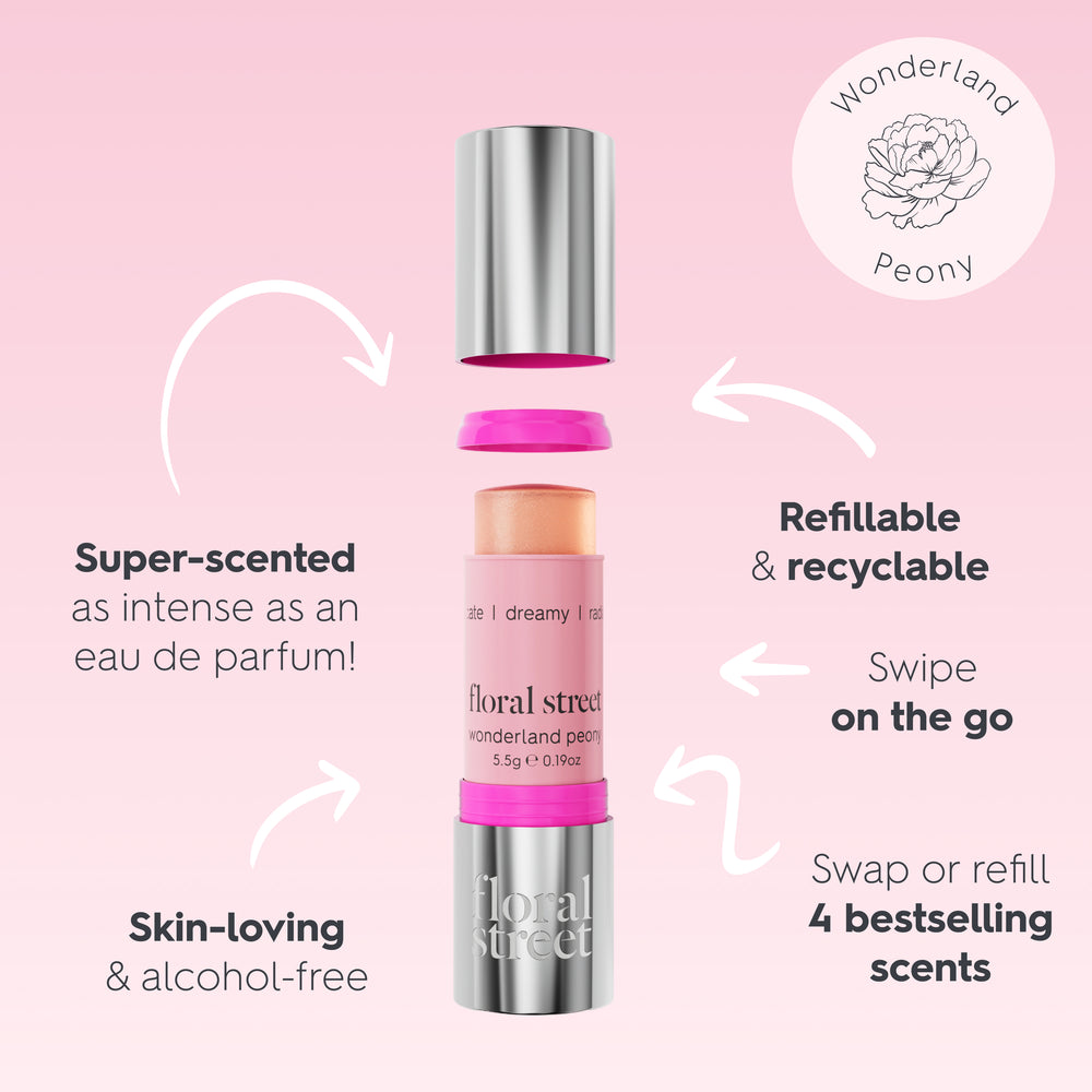 Wonderland Peony Scentstick Solid Perfume