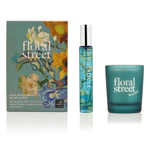 sweet almond blossom fragrance & candle gift set - limited edition