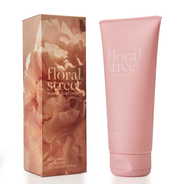 Wonderland peony 200ml vegan body wash with recyclable sugarcane packaging 1
